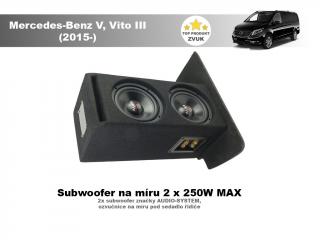SET - subwoofer na míru do Mercedes-Benz V, Vito III (2015-)- Audio-system
