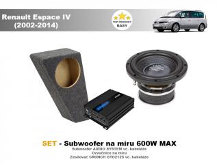 SET - subwoofer na míru do Renault Espace IV (2002-2014) - Audio System