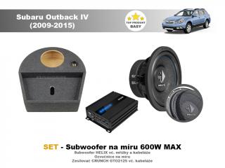 SET - subwoofer na míru do Subaru Outback IV (2009-2015) - Helix