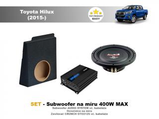 SET - subwoofer na míru do Toyota Hilux (2015-) - Audio System