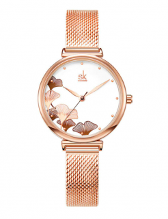 Dámské hodinky ELEGANT LADY - zlatá/ růžová