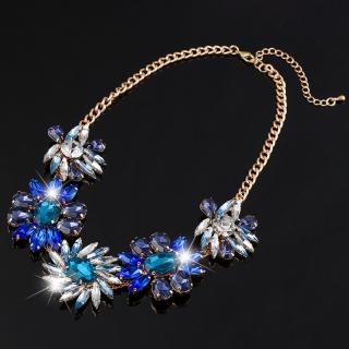 Dámský luxusní náhrdelník BLUE FLOWER