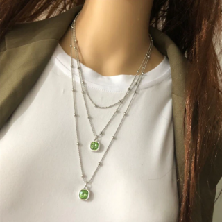 Dámský náhrdelník - GREEN