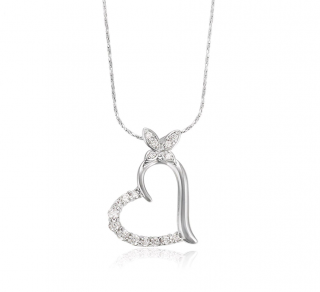 Elegantní dámský náhrdelník s přívěskem ve tvaru SRDCE