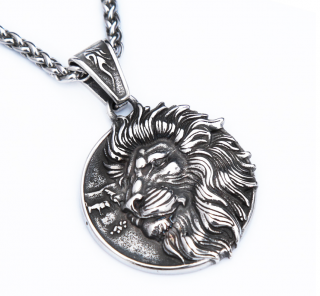 Nerezový náhrdelník Lev