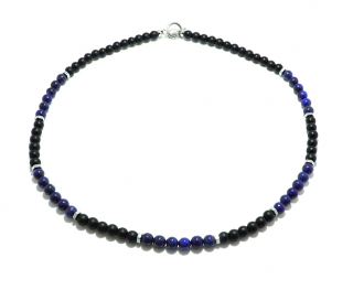 Pánský náhrdelník z přírodních korálků Lapis Lazuli Typ: Typ 2