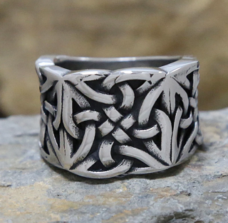 Pánský nerezový prsten s vikingskými uzly Velikost prstenu: 59,5mm