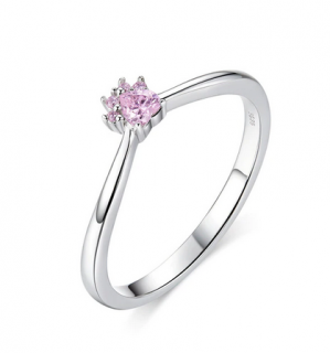 Prsten RŮŽOVÁ TLAPKA - stříbro 925 Velikost prstenu: 54,3mm