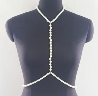 Sexy perlový náhrdelník na tělo White Pearls Typ: Typ 1