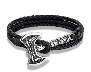 Vikingský pánský náhrdelník s přívěskem dvousečné sekery Typ: Typ 3
