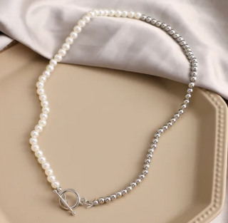 Vintage perlový náhrdelník Double