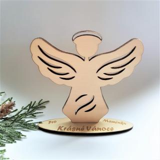 Vánoční dekorace - Anděl s věnováním