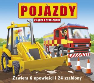 Pojazdy. Książka z szablonami