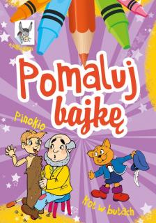 Pomaluj Bajkę  Pinokio, Kot w butach