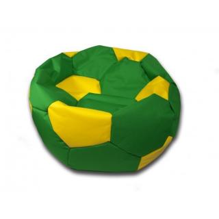 Sedací vak velký fotbalový míč zeleno/žlutý Pepe, 90cm