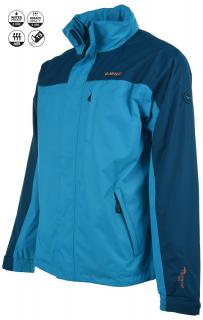 HI-TEC Dirce - lehká pánská outdoorová bunda s kapucí (M, modrá)