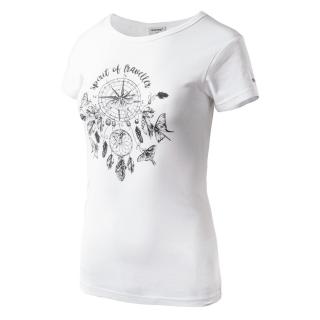 HI-TEC Lady Eberry - dámské tričko s krátkým rukávem (bavlna) bílé (SLEVA -40%)