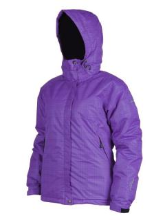 HI-TEC Lady Gardenia - dámská lyžařská zimní bunda s kapucí (L, fialová)