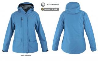 HI-TEC Lady Kamila - dámská zimní bunda s kapucí/kabát L, modrý (SLEVA -50%)