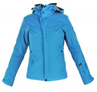 HI-TEC Lady Lille - dámská zimní bunda s kapucí L, modrá (SLEVA -54%)