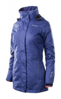 HI-TEC Lady Lizzy - dámská zimní bunda s kapucí (parka) L, modrá (SLEVA -50%)