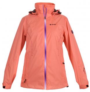 HI-TEC Lady Rebekka - dámská outdoorová bunda (dlouhá) L, oranžová (SLEVA -35%)