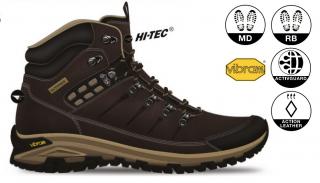 HI-TEC Lotse Mid WP Wo´s - dámské turistické boty / treková obuv (kůže) EU 36