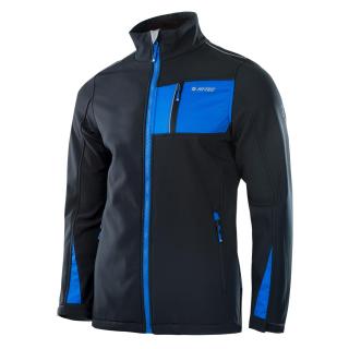 HI-TEC Lund - pánská softshellová bunda bez kapuce XL, modrá (DOPRAVA ZDARMA)