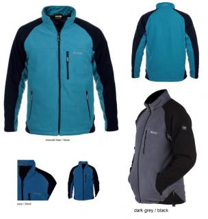HI-TEC Neklat - značková pánská fleecová bunda XXL, modro-černá (SLEVA -40%)