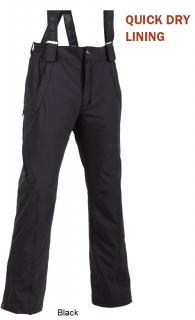 HI-TEC Norino - pánské lyžařské kalhoty (XL, černé) VÝPRODEJ -60%
