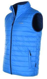 HI-TEC Sirco - pánská prošívaná vesta tenká - světle L, modrá (SLEVA -50%)