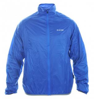 HI-TEC Trevi - pánská sportovní běžecká bunda (L, modrá) SLEVA -40%