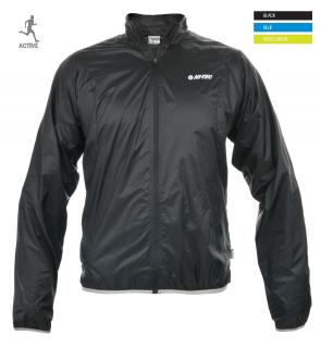 HI-TEC Trevi - pánská sportovní běžecká bunda (XL, černá) SLEVA -40%