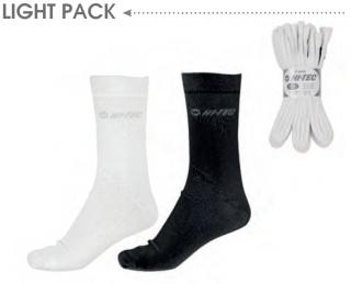 Ponožky tenké HI-TEC Ligit Pack (sada 3 páry) bílé