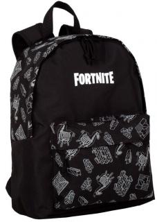 Batoh Fortnite: Dark Black (objem 18 litrů|31 x 41 x 14 cm) černá tkanina