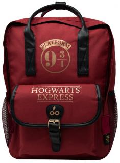 Batoh Harry Potter: Bradavický Express (objem 13 litrů|28 x 36 x 13 cm) červený polyester