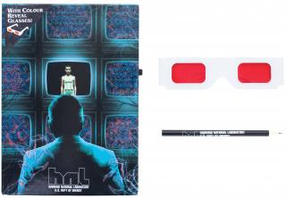 Blok A5 s tužkou a brýlemi Netflix|Stranger Things: Hawkins Lab (14,8 x 21 cm)
