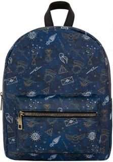 Dámský batoh Harry Potter: Mystický (27 x 22 x 14 cm|objem 8,3 litrů) modrý