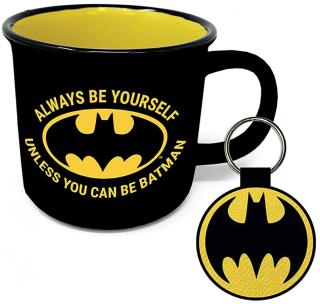 Dárkový set DC Comics|Batman: Always Be Yourself Unless You Can Be Batman hrnek-přívěsek (objem hrnku 315 ml)