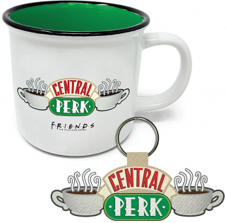Dárkový set Friends|Přátelé: Central Perk hrnek-přívěsek (objem hrnku 315 ml)