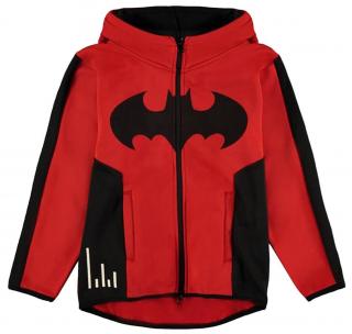 Dětská mikina DC Comics: Batman  červený polyester Velikost oblečení: 122-128 cm