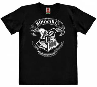 Dětské tričko Harry Potter: Erb Bradavic - Hogwarts Crest  černá bavlna Velikost oblečení: 104-116 cm