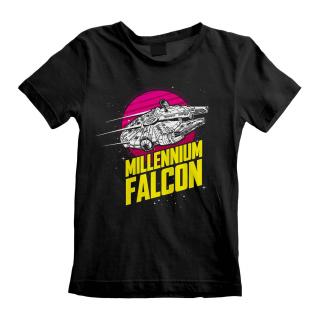 Dětské tričko Star Wars|Hvězdné války: Millenium Falcon  černá bavlna Velikost oblečení: 12-13 let