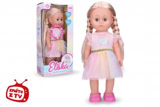 Eliška chodící panenka 41 cm růžové