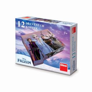 FROZEN II 12 Dřevěné licenční kostky