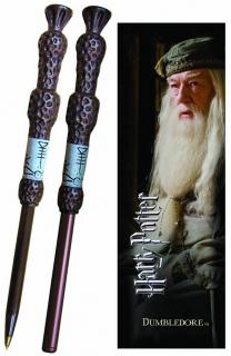 Inkoustová propiska Harry Potter: Dumbledore Wand se záložkou (délka 16 cm)