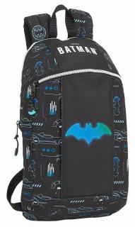 Jednoduchý mini batoh DC Comics|Batman: Bat-Tech (objem 8,6 litrů|22 x 39 x 10 cm) černý polyester