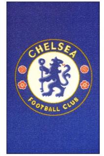 Kobereček FC Chelsea: Znak (80 x 50 cm) modrý polyamid