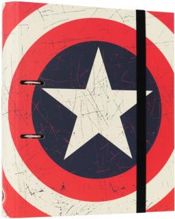 Kroužkový pořadač Marvel|Captain America: štít (28 x 32 x 4 cm)