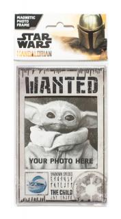 Magnetický fotorámeček Star Wars|Hvězdné války: The Mandalorian (14 x 9 cm) magnet pryskyřice